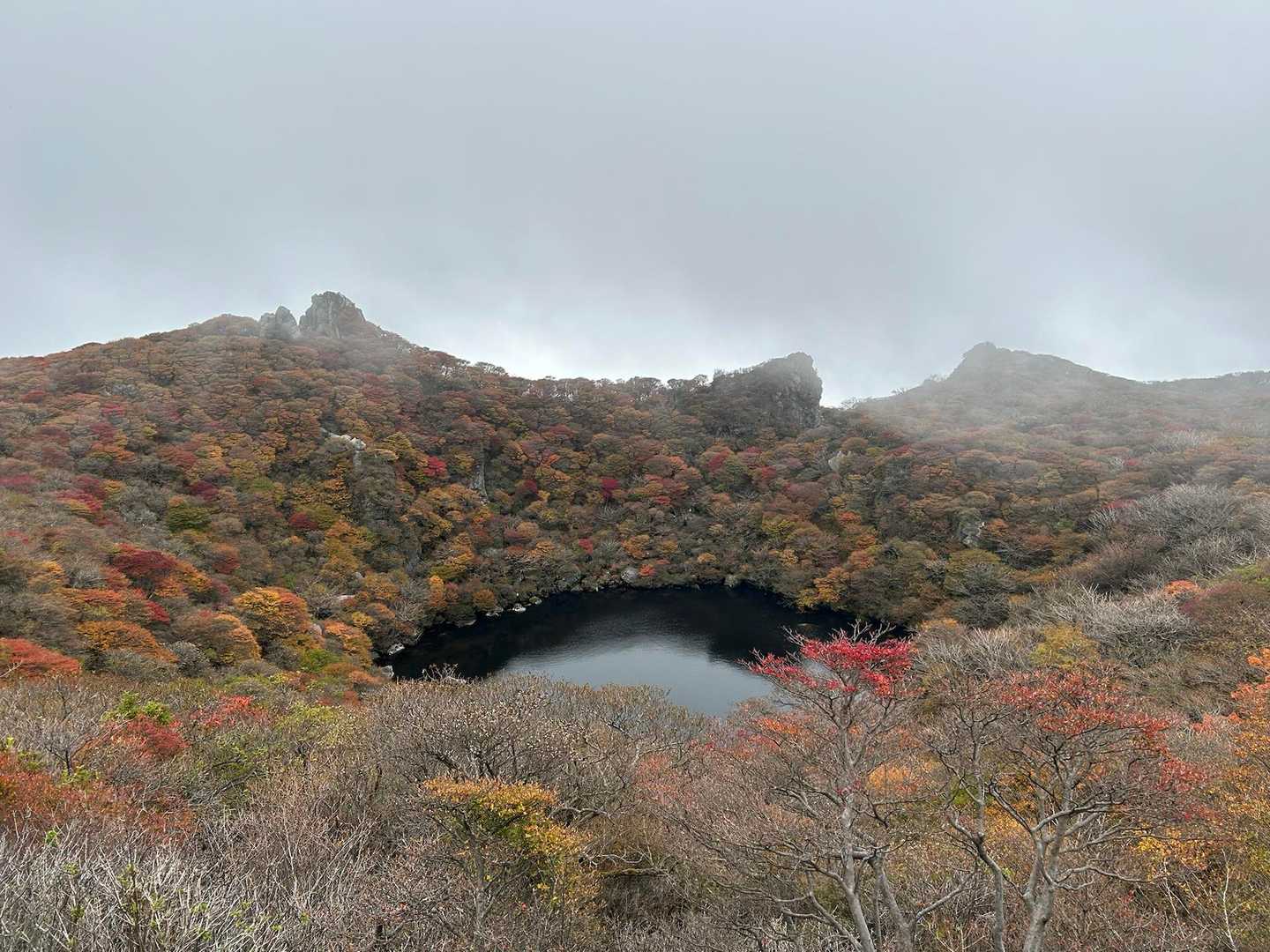 晴れたりガスったりの繰り返し