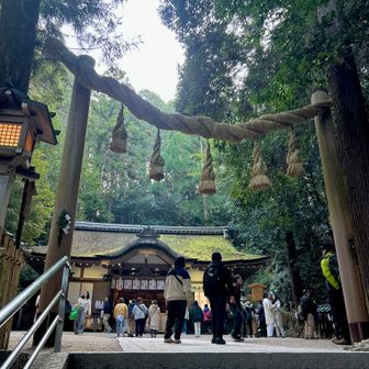 薬💊の神様を祀る“狭井神社⛩️“へ🚶