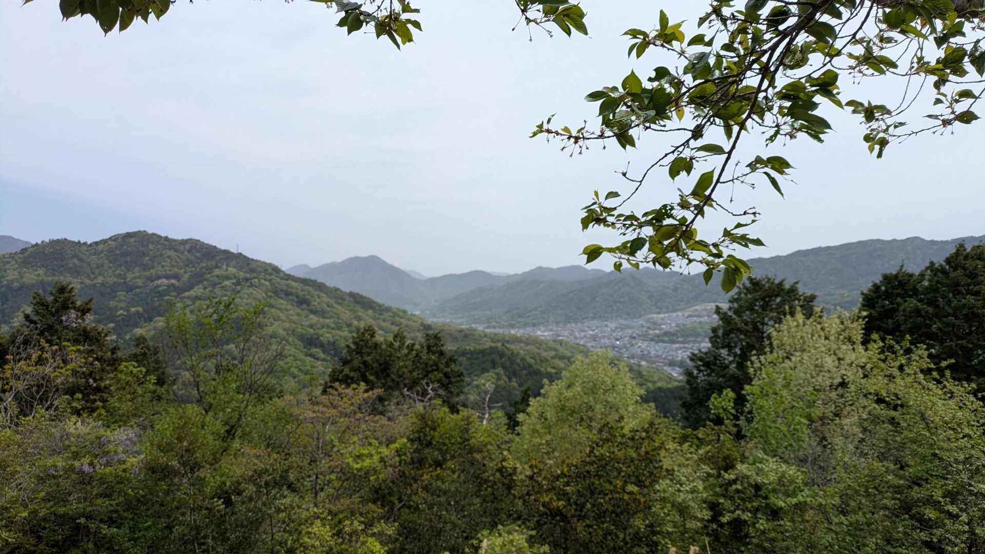  戸坂駅-松笠観音寺-松笠山-蝦蟇ヶ峠-二ヶ城山-高陽中央 縦走コースの写真