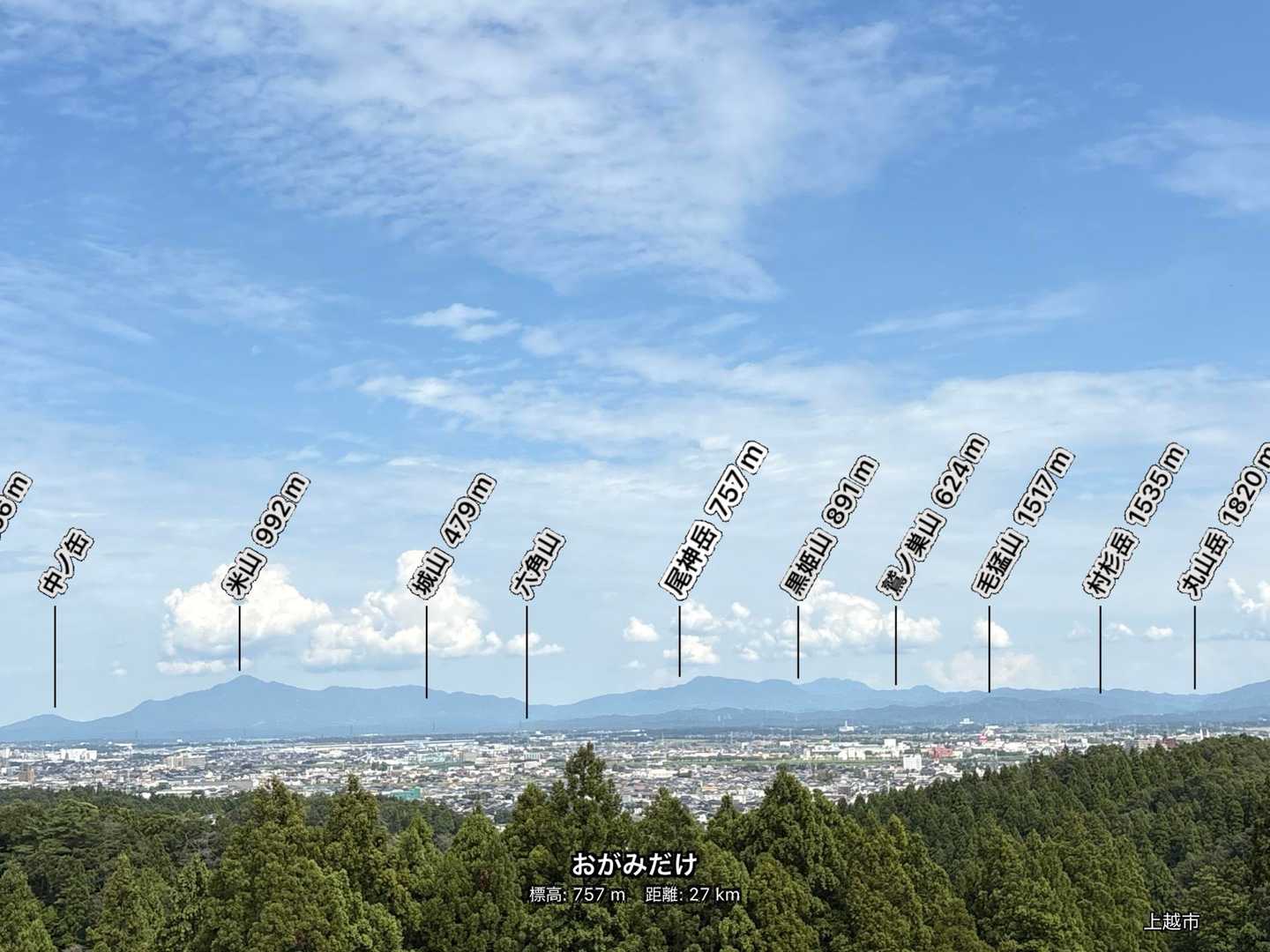 新潟の山はわかりません🙂