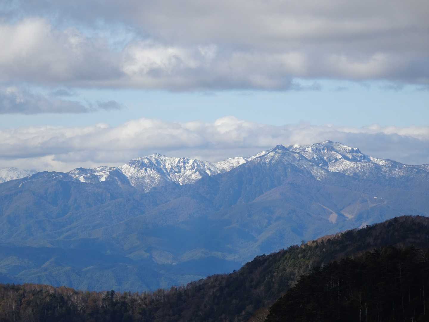 武尊山と至仏山かな？