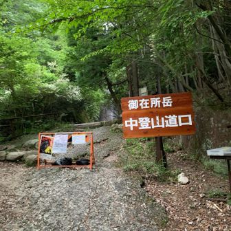 中登山道入口　新看板