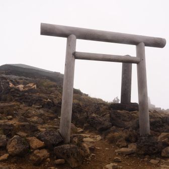 山頂の鳥居