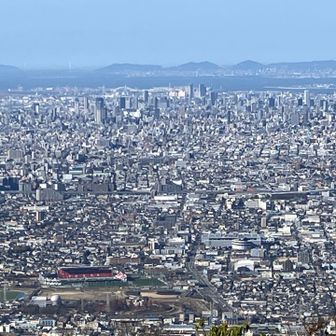 大阪湾までよく見える