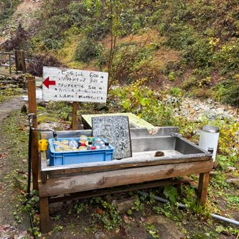 飲み物そんな高くないよ

日帰り入浴は入り口の赤いポストにお金をinして入ります。