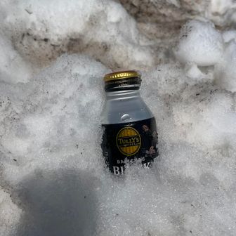 暑いから冷たいもの飲みたい。
雪でしっかり冷えたアイスコーヒー飲めたよ☕️