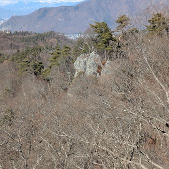 大岩からの明神岩