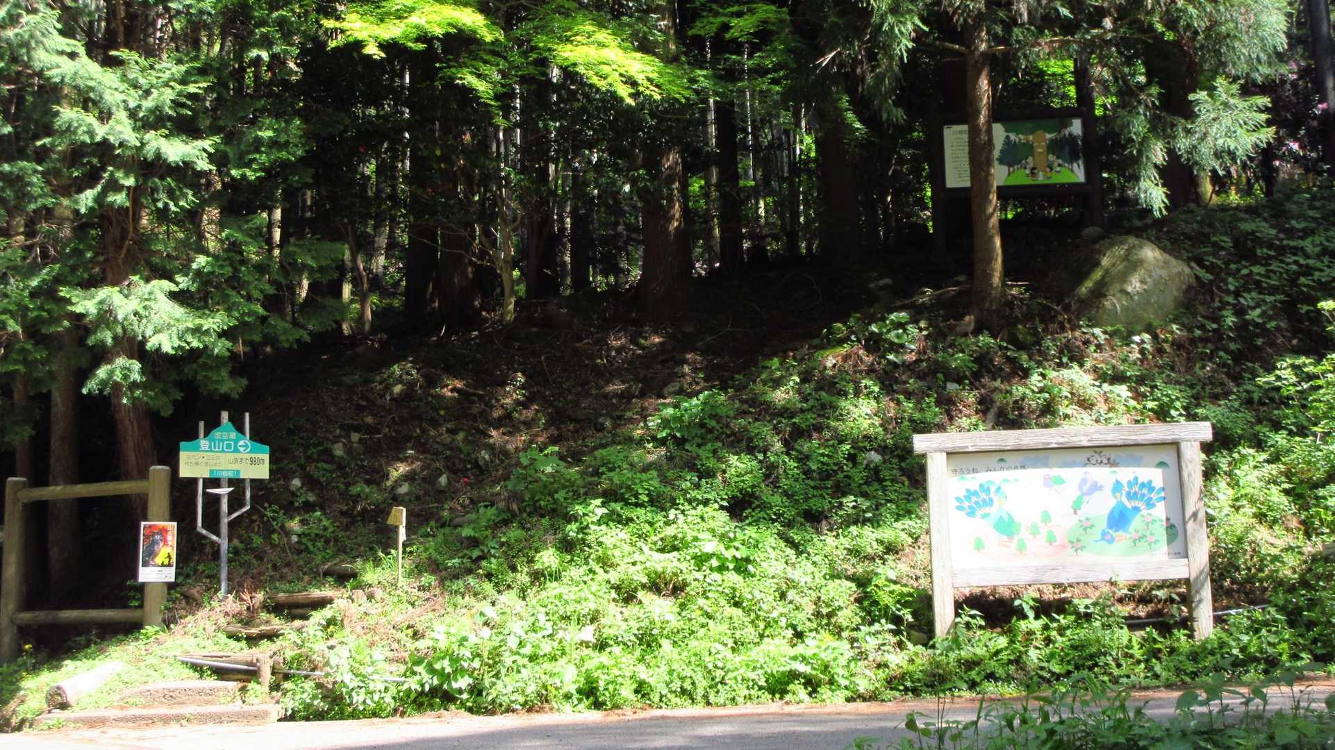 岩屋登山口からスタートです