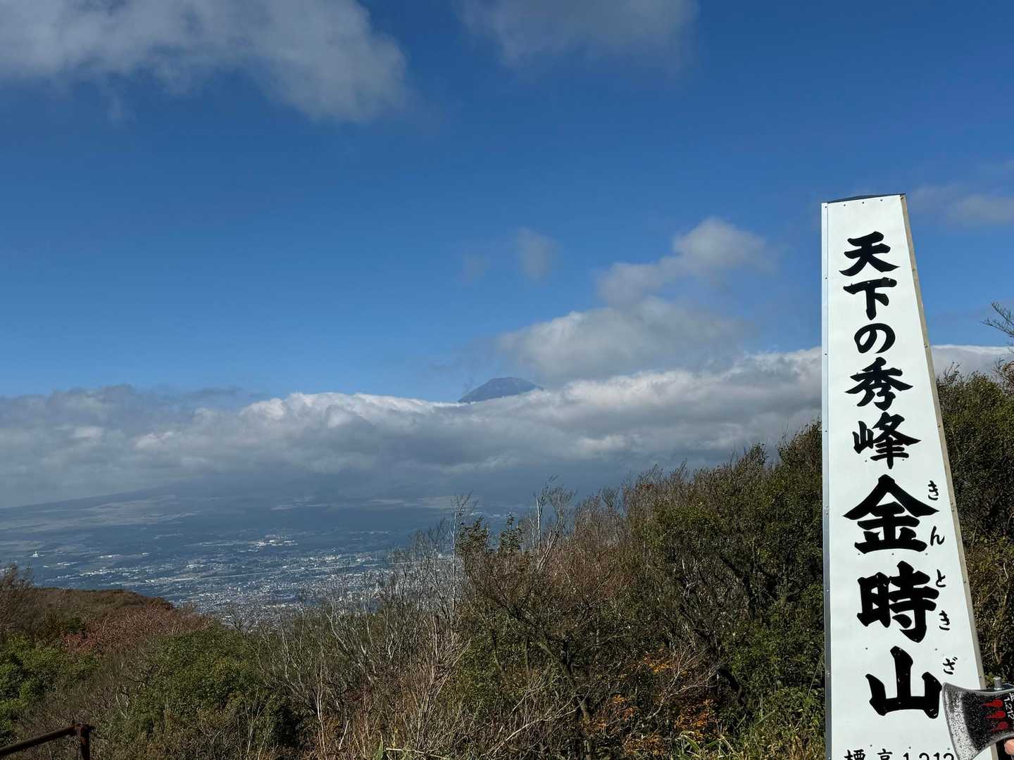 富士山少しだけ見えた！