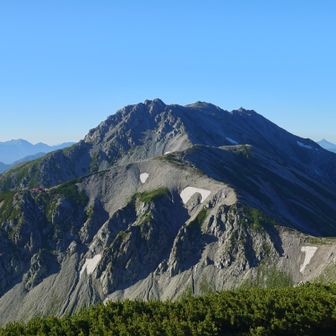 真砂岳、雄山方面