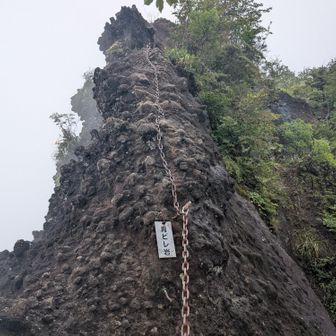 背びれ岩。ここも足場はしっかりしています