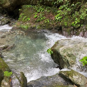 この日はやや那賀川系のターコイズブルー(と称される)にやや寄った青系。

雨乞いの滝は鮎喰川の支流。
上流側にダムは無し。
砂防は…見た事無いけど、急峻さを鑑みると在ってもおかしくはない。