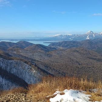 磐梯山、猪苗代湖がきれいです。