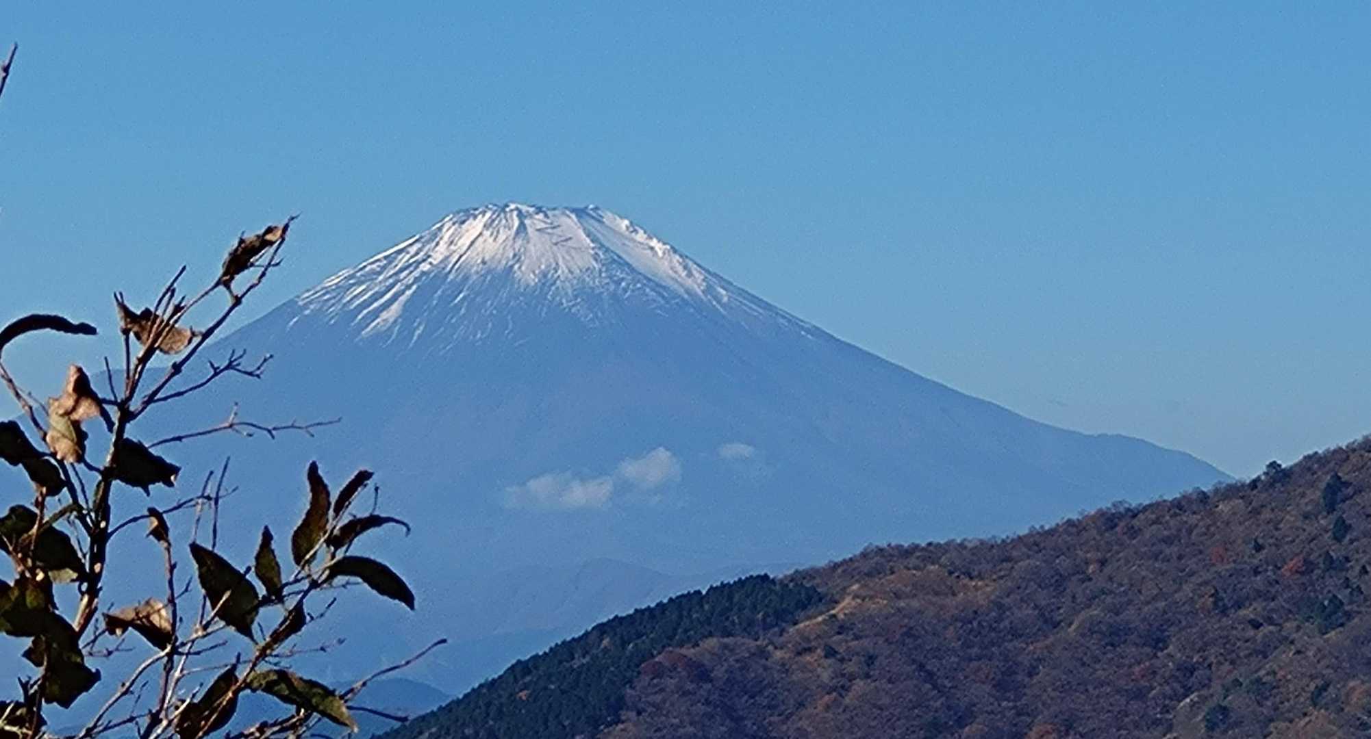 大きい富士山が見えました