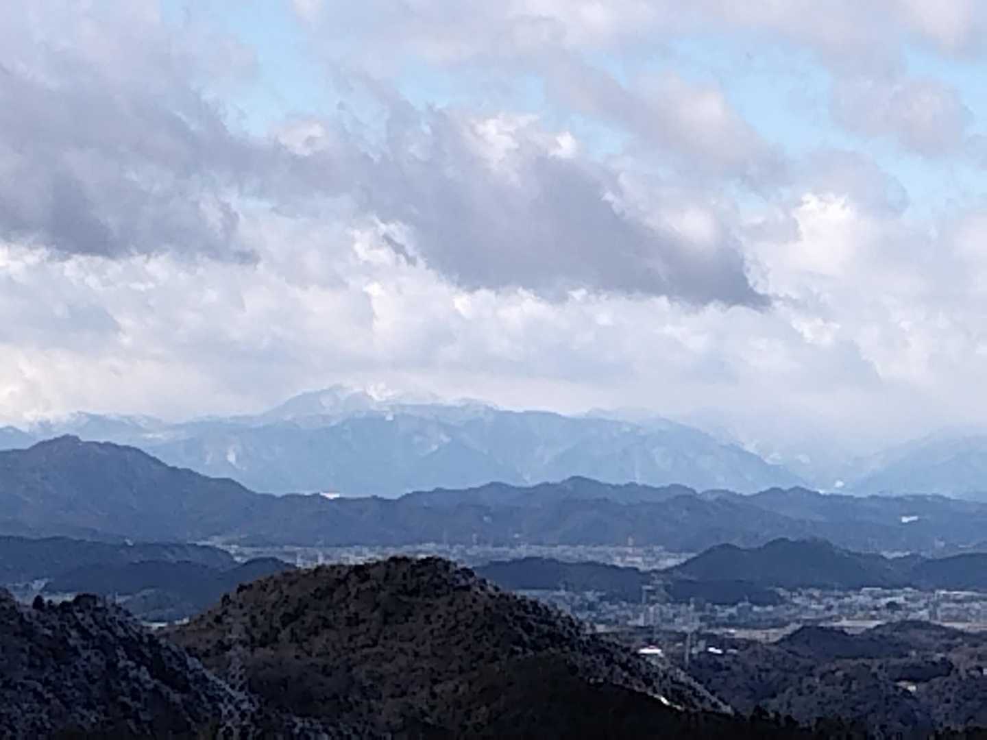 その隣に恵那山も見えました🏔️