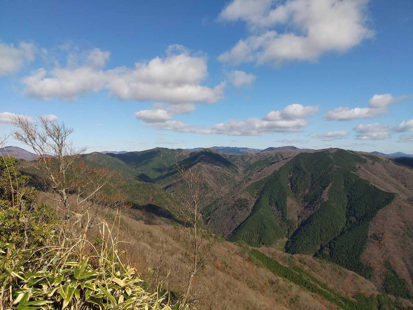 山頂にて