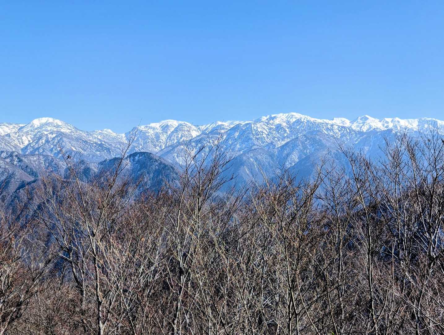 後立山連峰です。