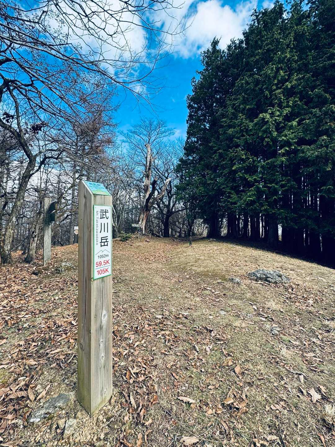 「武川岳」山頂