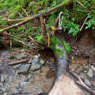 湧き水ポイント。ここから千曲川・信濃川が始まる？