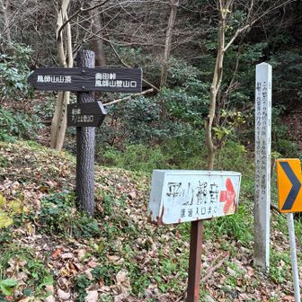 県道から登山道へ
奥田峠風師山登山口