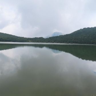 小沼の湖畔に下りてきた👍