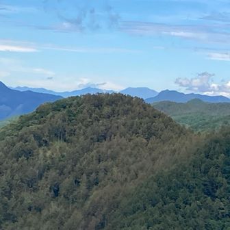 遠くに浅間山が見えました