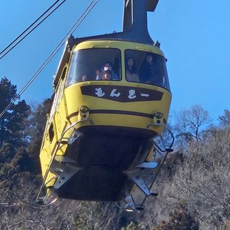 子供がロープウェイから手を振ってくれました🎵☺️