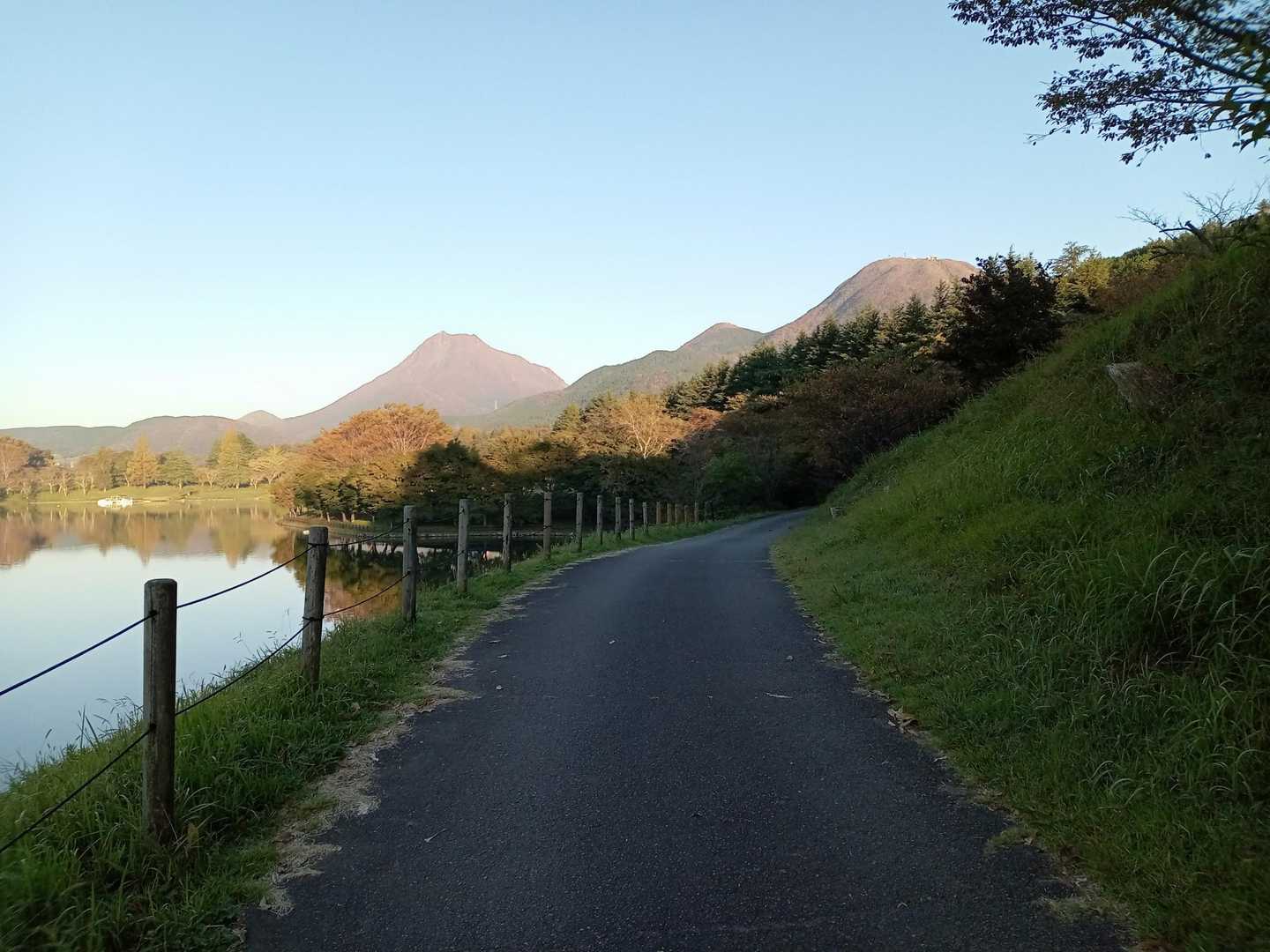 こんなに綺麗な由布岳が見れてテンション上がりまーす😀