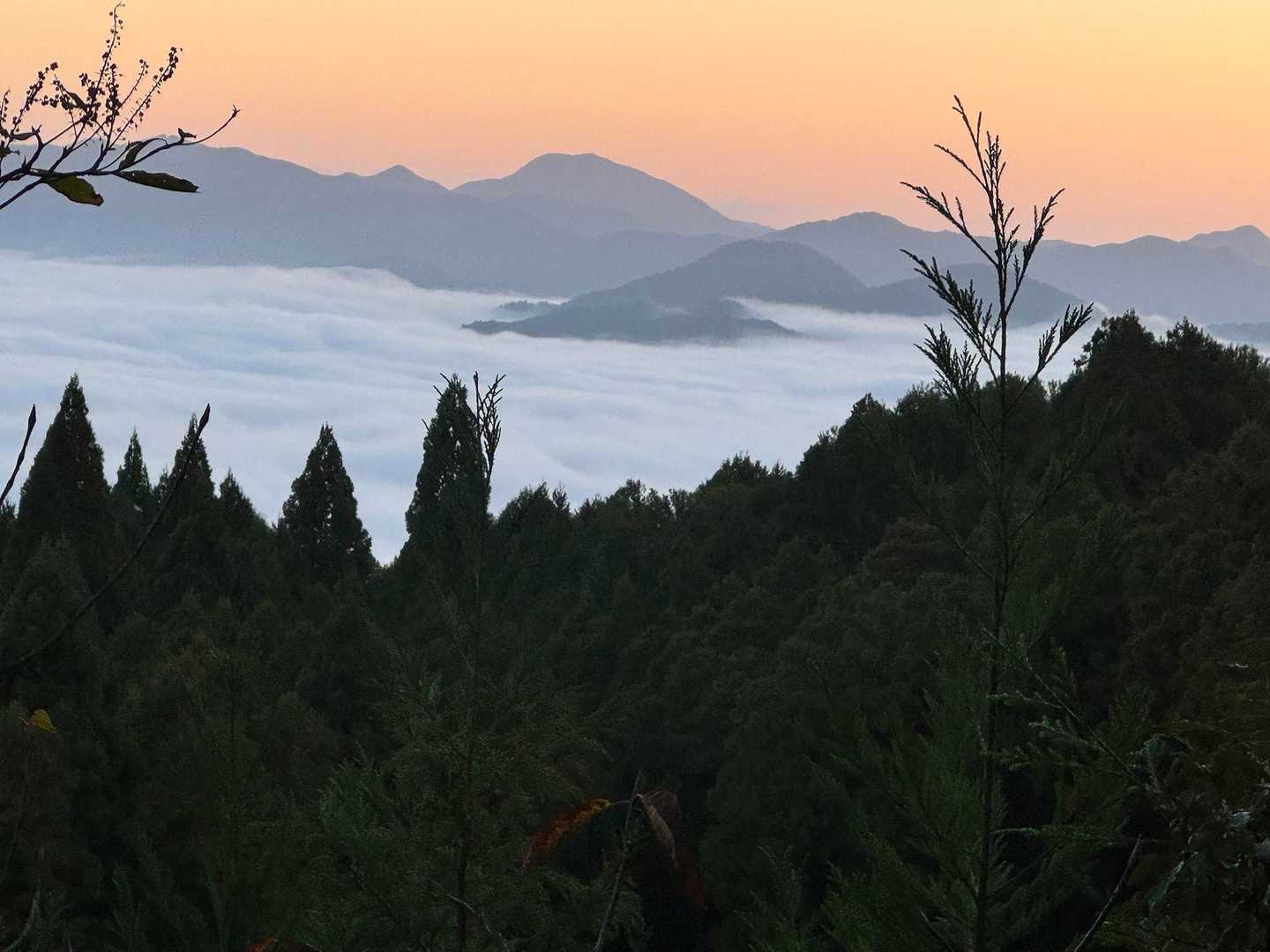 幻想的な朝焼け