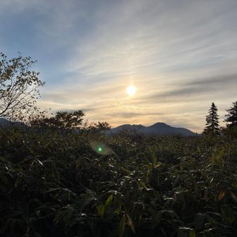 おはよう☀
ニペソツ山