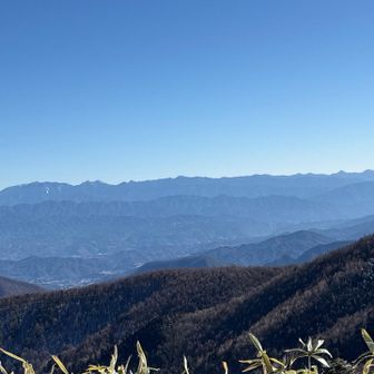 光岳〜池口岳方向