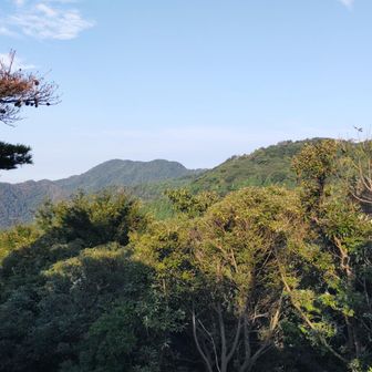視界に入る西側　　　　
弥山