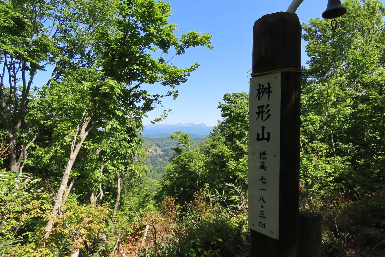 枡形山山頂より、毛猛山塊