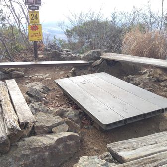 鎖場がハードでいくつもあって、思ってた以上にテンション⤴️
さすがに疲れてしまって、ここで休憩をお願いしちゃいました😆
お菓子タイムです😋