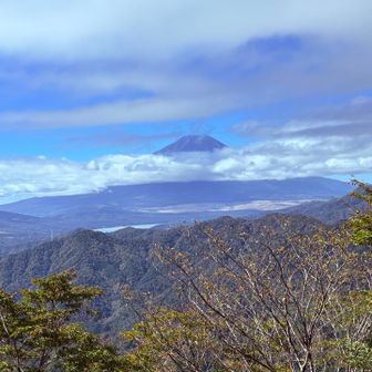 菰釣山からの富士山🗻
ベンチ2つあり