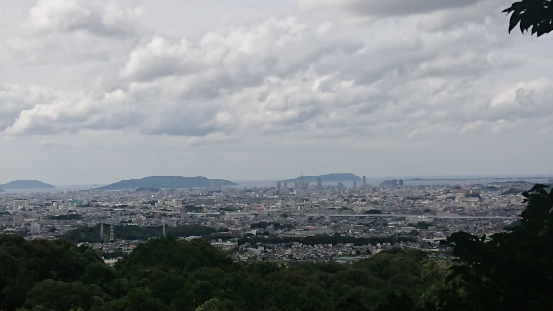 春蘭自生地からの眺望。