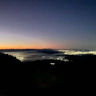 大比叡付近で朝焼け