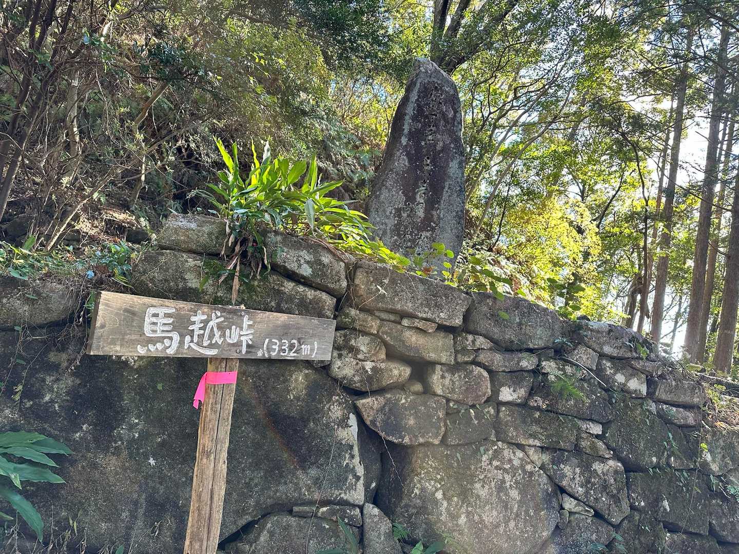 馬越峠に到着
来るのは2回目