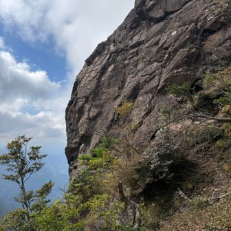 さぁ、降りましょう😊
大障子下の岩壁🪨
すごいね🤩