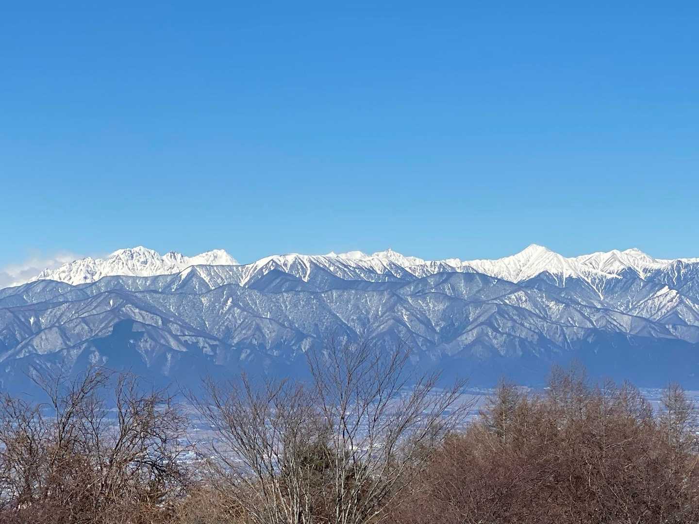 北アルプスがよく見える🏔️