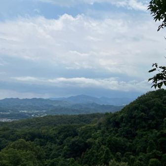 左側の方にある雷雲が、こっちに来ると嫌だなあと、早々に下山することに。