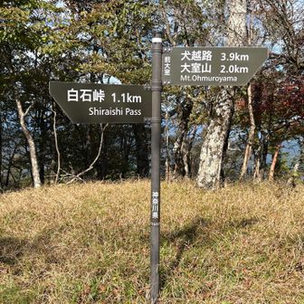 前大室頂上。眺めを見ながらここで昼食。