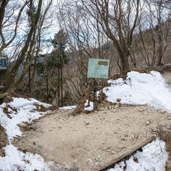 鎌ヶ岳から降りてきた武平峠
ここから御在所岳まで折返し