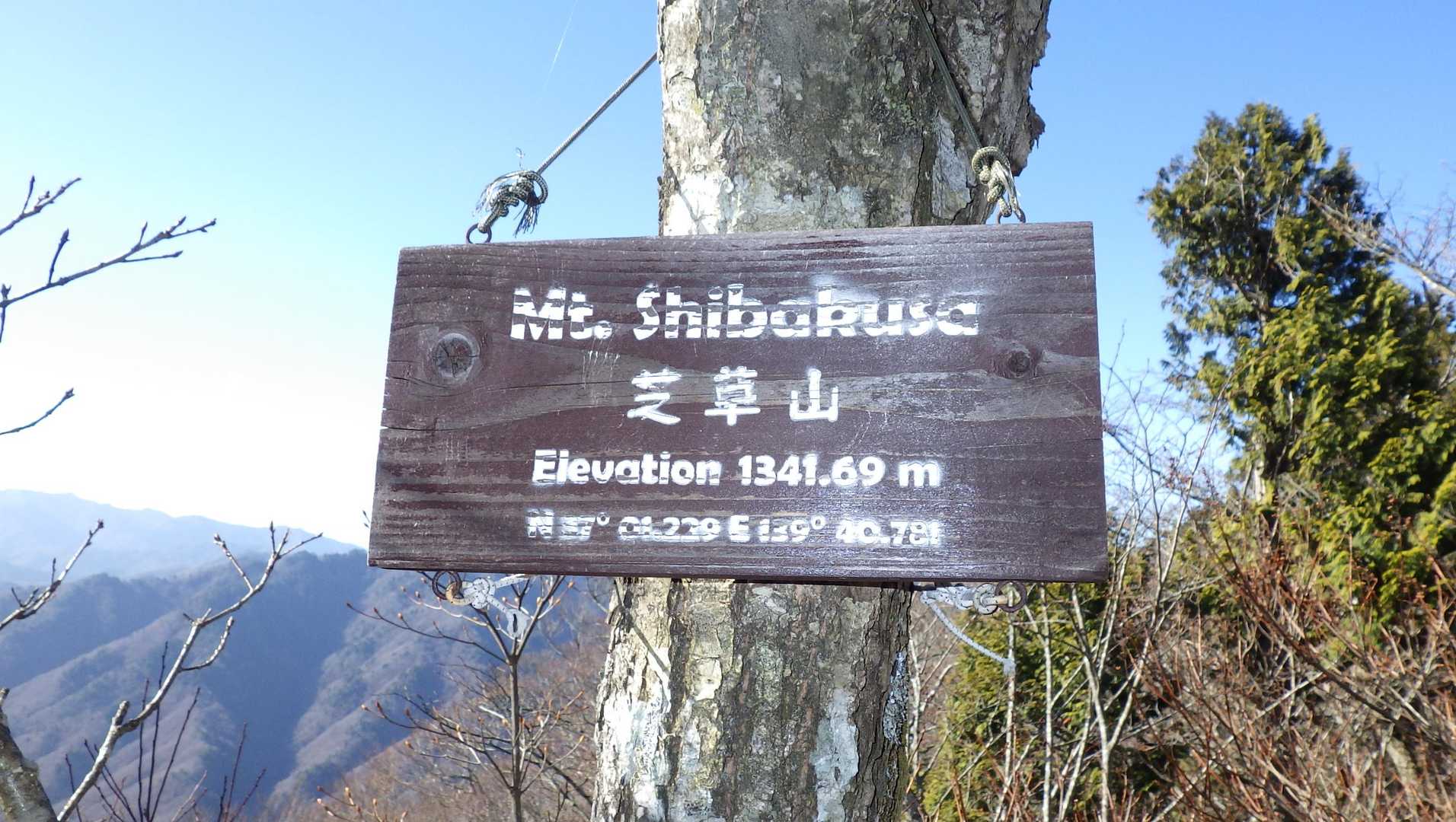 芝草山1,341mトウチャク(^^♪