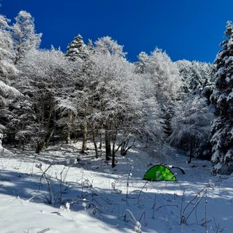 二俣に到着。下山時はテントの数⛺️増えてました。