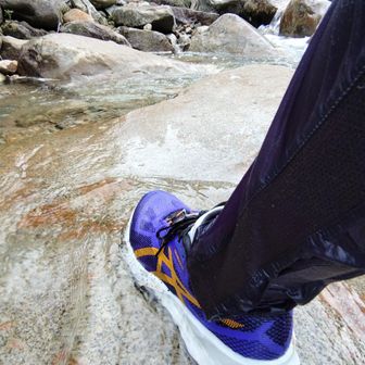 なるべく水線通しに🚶
※シューズ綺麗になったが帰りの井戸尾根下降でドロだらけ〜😂