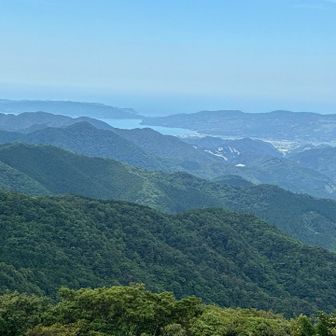 向津具半島、油谷湾方面