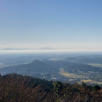 筑波山見えました