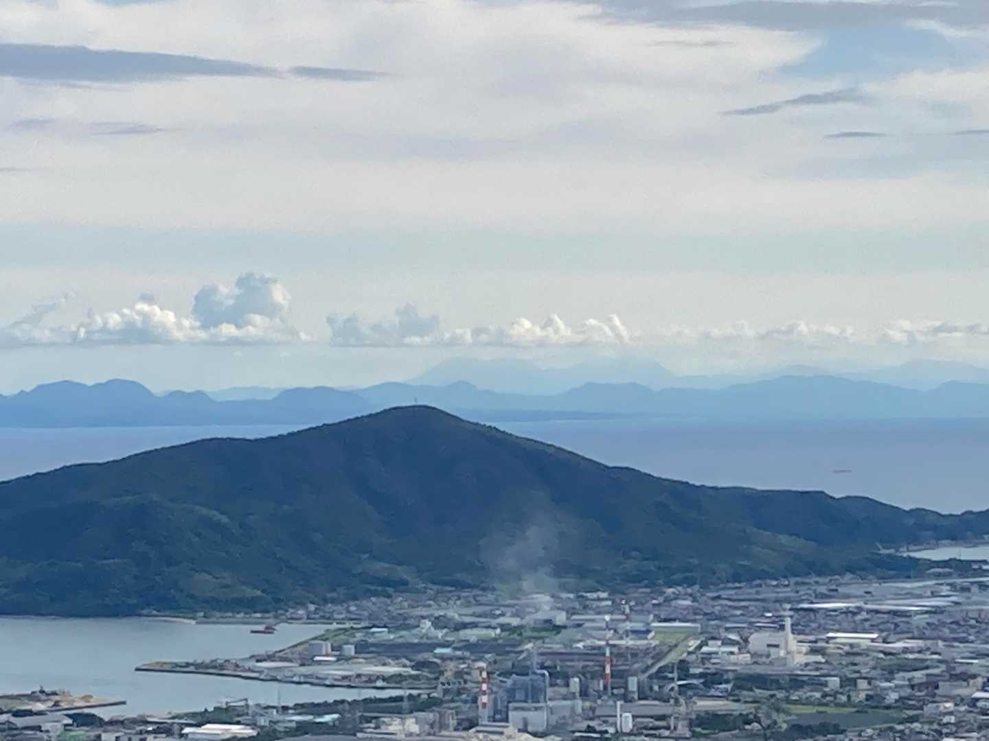 由布鶴見が確認できる！（望遠ｺﾝﾃﾞｼﾞ持参せず）