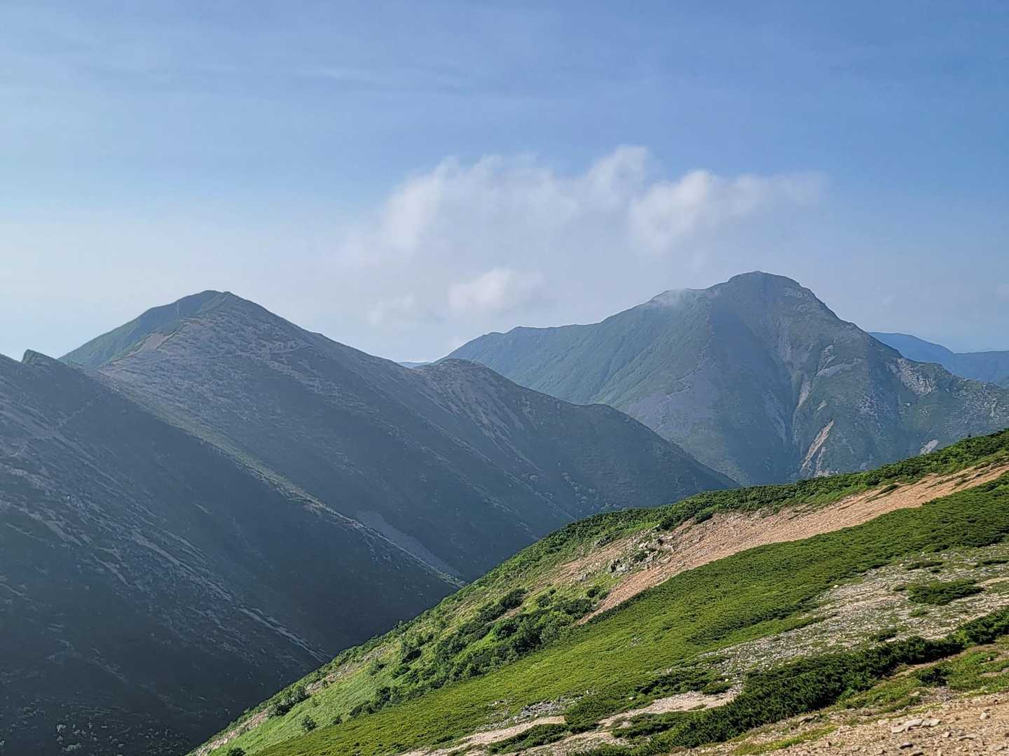 横通と常念